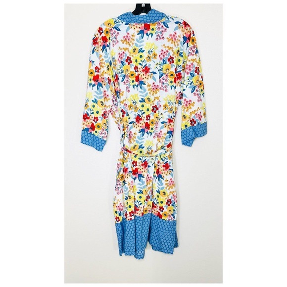 The Company Store Cotton‎ Floral Voile Womens Kimono Robe XL/XXL | Lightweight - Picture 4 of 11